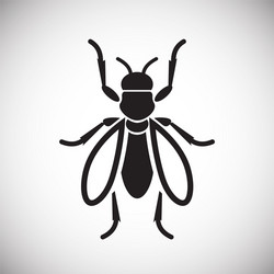Debugging icon on white background for graphic Vector Image