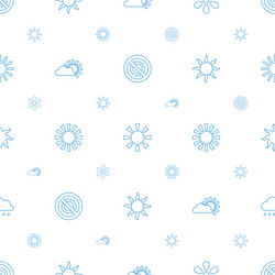 sunlight icons pattern seamless white background vector