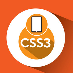 web development smartphone css3 vector image