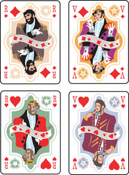 The King, Queen, Jack And Ace Of The Hearts Suit From A Deck Of Playing  Cards Stock Photo, Picture and Royalty Free Image. Image 3143477.