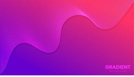 abstract gradient background with wavy lines vector image