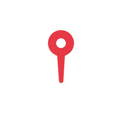map pointer icon navigation elegant pin stock vector image