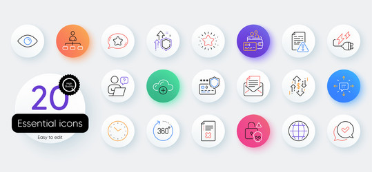 Simple set of cloud computing reject file vector