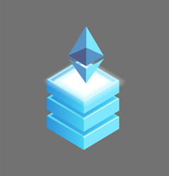 Ethereum Blockchain Platform vector