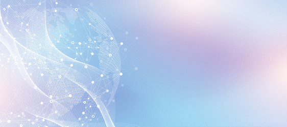 global network connection idea template abstract vector image
