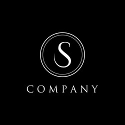 Logo design abstract template initial letter s Vector Image