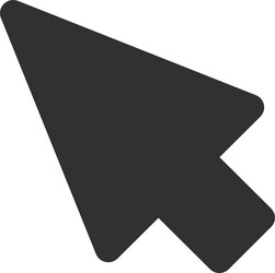 arrow mouse cursor isolated pointer icon vector image