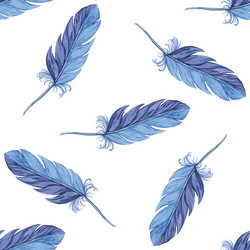 Feather seamless background Royalty Free Vector Image