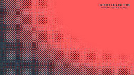 inverted dots half tone offset pattern round vector image