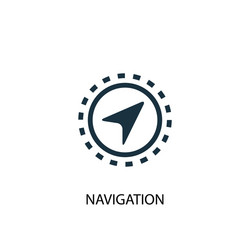 navigation icon simple element vector image
