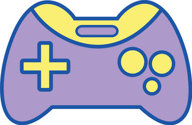 videogame console technology object to play vector image