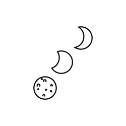 Moon concept line icon linear vector