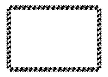 rectangle a4 frame border graphic simple vector image