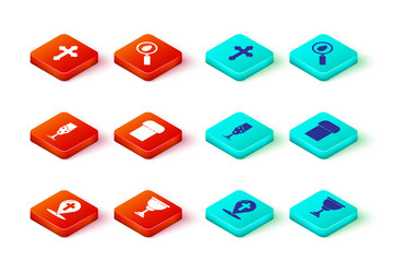 set map pointer with christian cross vector image