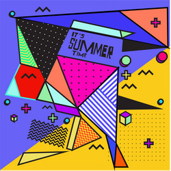 triangle geometric forms for summer design event vector image