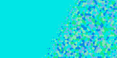 geometric multi size hexagon with color vector