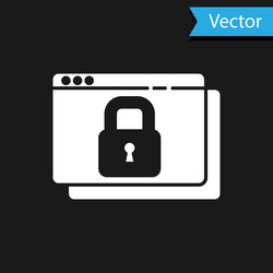 white secure your site with https ssl icon vector