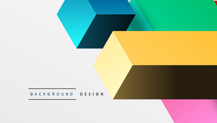 abstract geometric shapes overlap creating vector image