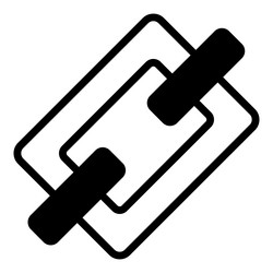 Link icon user interface as a simple sign vector
