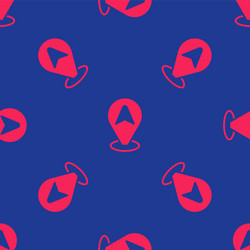 red map pointer with taxi car icon isolated vector image