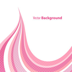 Abstract wavy background in pink Royalty Free Vector Image