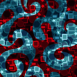 Abstract geometric objects graffiti grunge effect vector