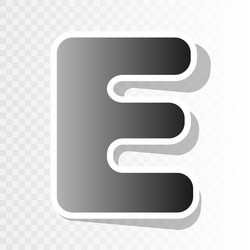 Letter e sign design template element pop Vector Image