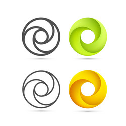 Abstract Loop & Infinity Symbols vector image