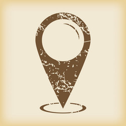 grungy area pointer icon vector image