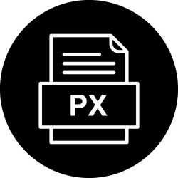 px file document icon vector