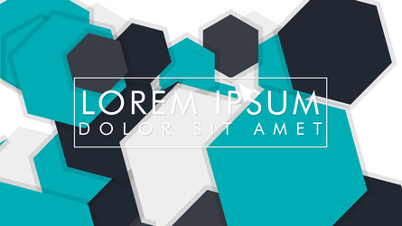abstract colorful hexagon background vector image