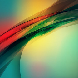Abstract Colorful Wave Background vector image