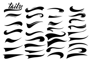 Vector Swooshes For Type - Vol 1