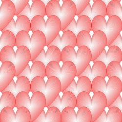 design seamless colorful heart pattern vector image