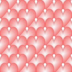 Design seamless colorful heart pattern vector