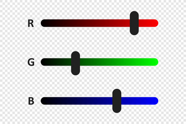 RGB Color Indicator Ruler Bar vector image