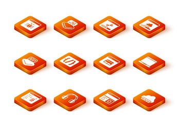 set software headphones processor programming vector image