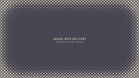 square rounded dots half tone pattern vignette vector image