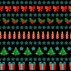 Abstract christmas and new year seamless pattern vector