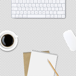computer keyboard frame isolated transparent vector image