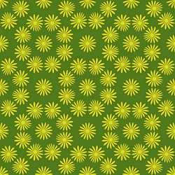 Flower seamless pattern bright green colors vector