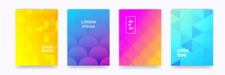 pattern background color gradient halftone vector image