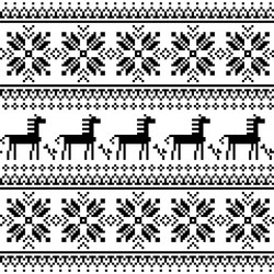 ukrainian slavic folk art embroidery seamle Vector Image