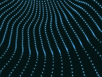 Array with dynamic particles 3d futuristic vector