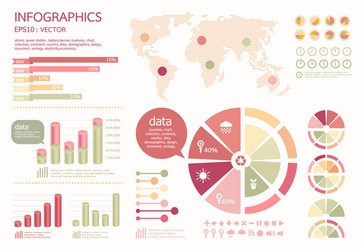 Data Visualization Icons - Set vector image