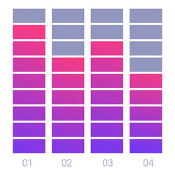 modern gradient bar chart showing key performance vector image