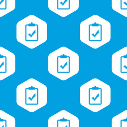 accepted hexagon pattern vector image