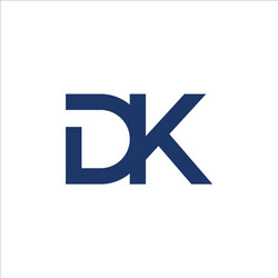 Dk abstract letter logo vector