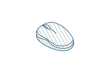 Isometric Computer Mouse Icon vector image