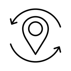 location pin icon map marker pointer gps vector